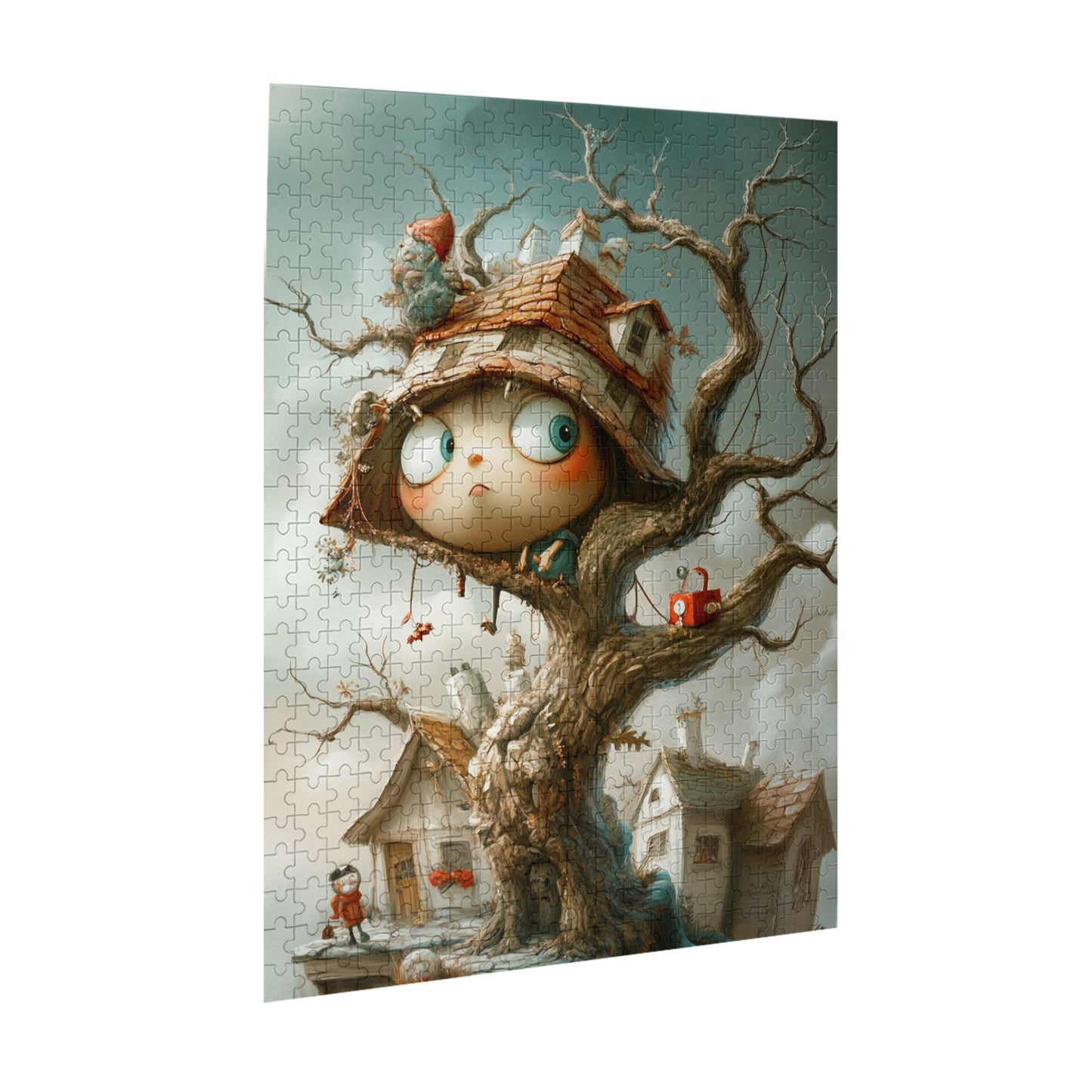 Treehouse Girl Wooden Puzzle | 500 Pieces, High-Quality Illustration, Ideal for Family Entertainment and Parent-Child Interaction