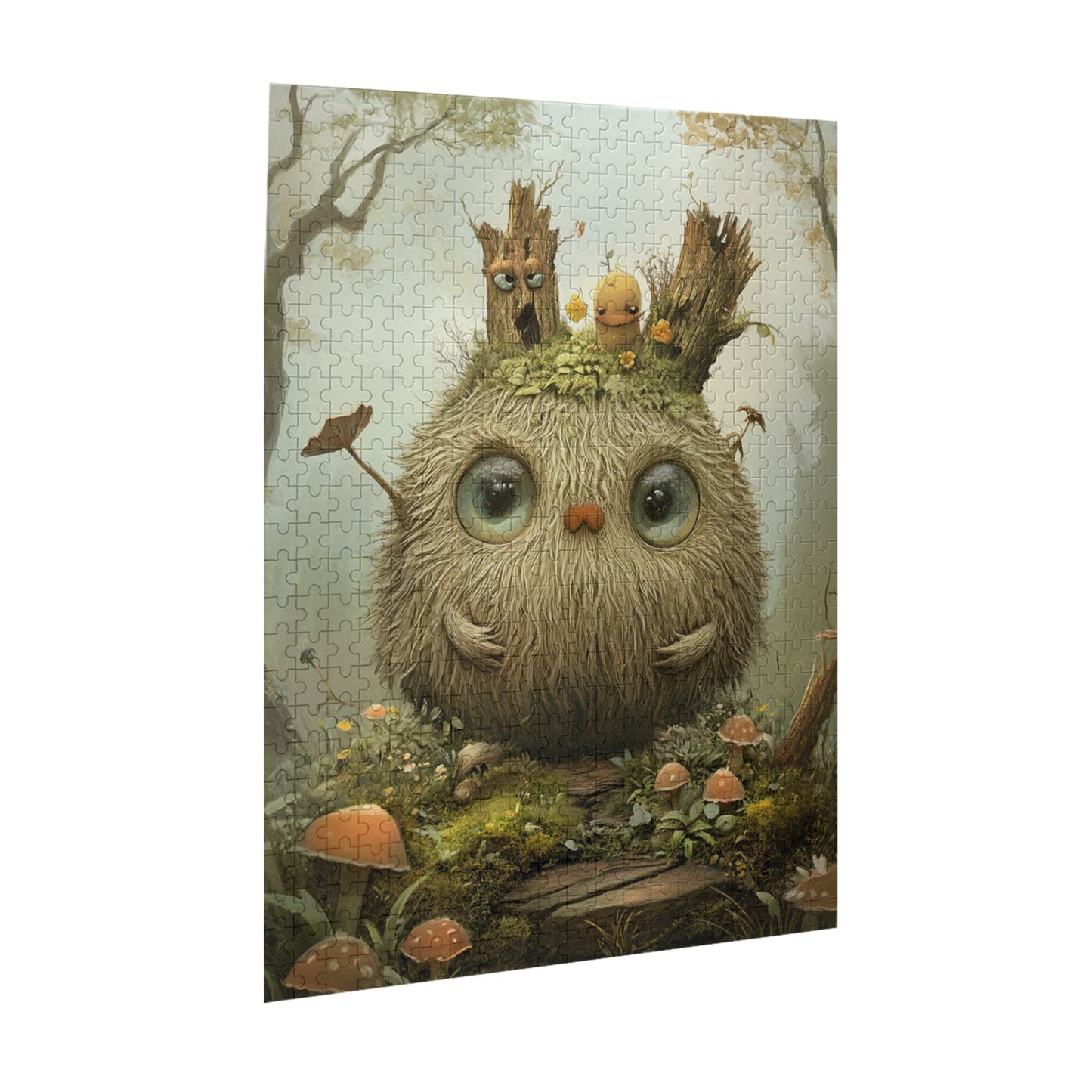 Fantasy Forest Fluffy Bird Puzzle | 500 Pieces Wooden Puzzle, Perfect for Family Entertainment