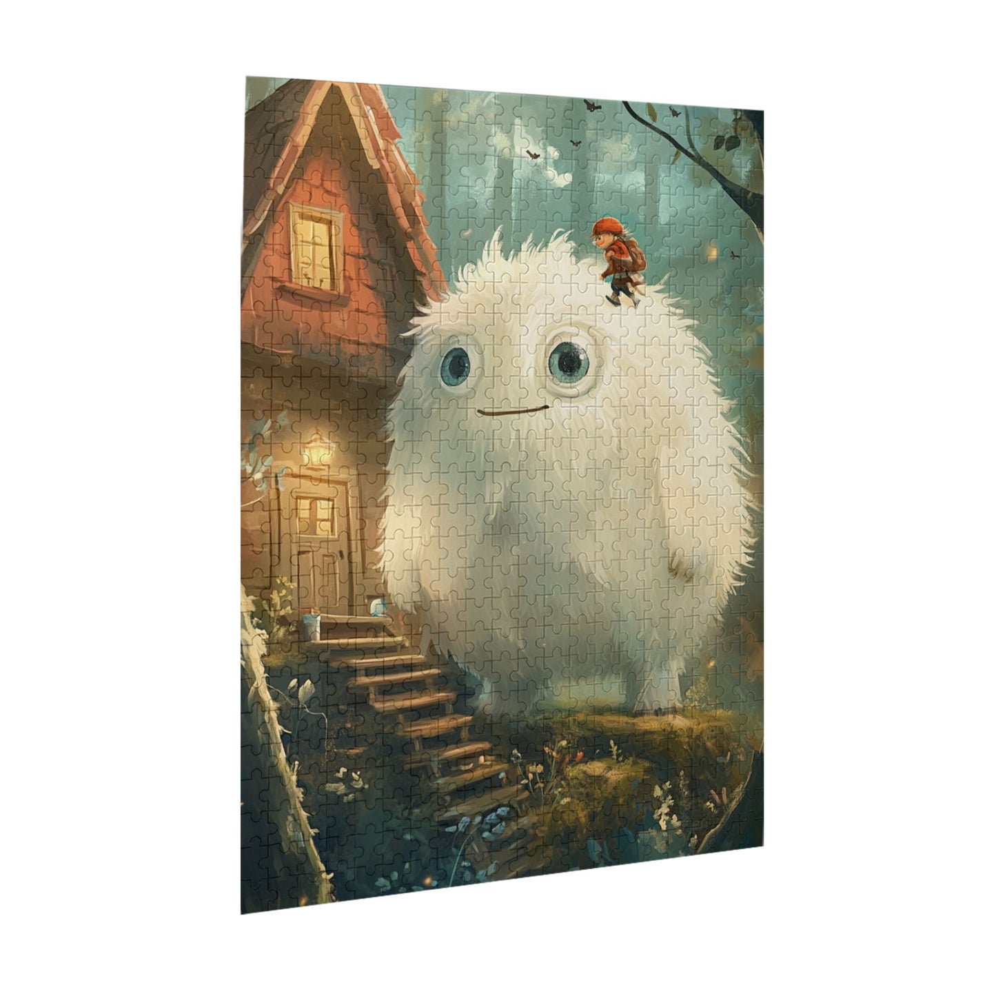 Fluffy Monster Puzzle | 500 Pieces Wooden Puzzle, Perfect for Family Entertainment