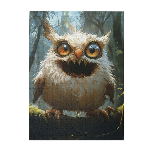 Funny Owl Puzzle | 500 Pieces Wooden Puzzle, Fun Family Activity