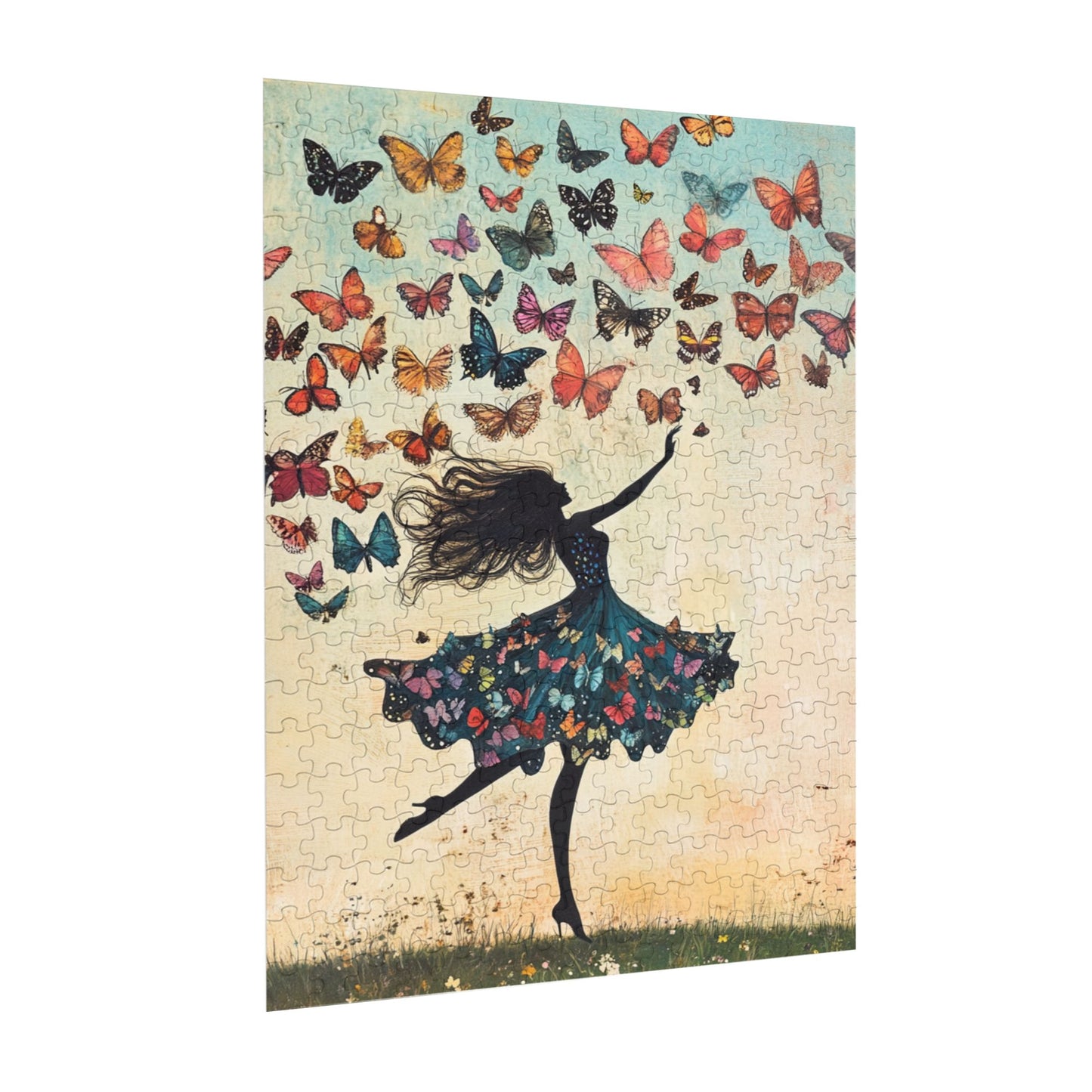 Dancing Butterfly Puzzle | 300 Pieces Wooden Puzzle, Creative Family Fun